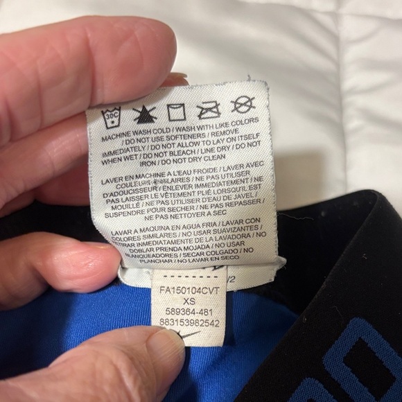 Nike Pro Athletic Shorts Spandex in Blue and Black - Picture 2 of 8